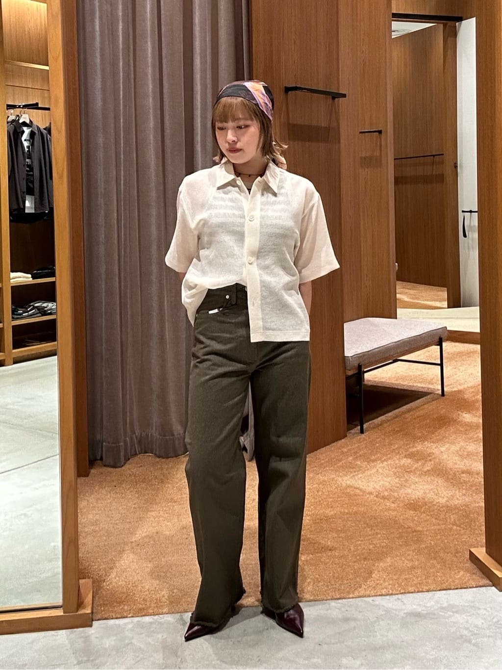 ATTISESSION ワイドデニムパンツ4/402 ベージュ38 セール】＜ATTISESSION＞ワイド デニムパンツ 4/402（デニムパンツ