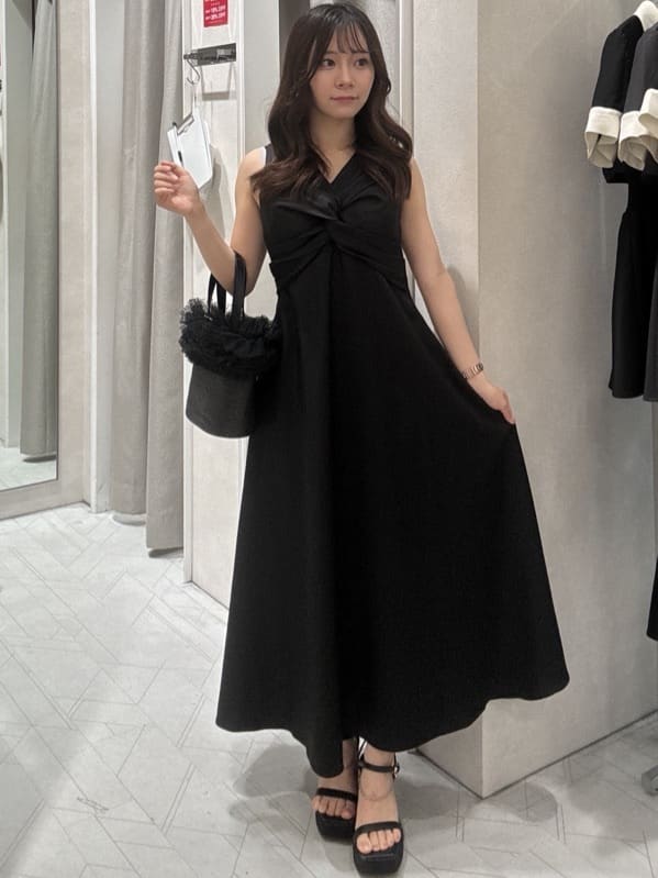 rienda | バストクロスドレープワンピース | Rakuten Fashion(楽天