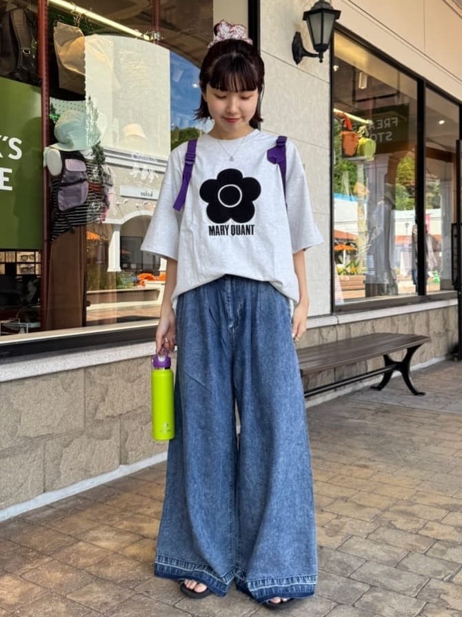 FREAK’S STOREの異素材デイジーアートTシャツ 限定展開を使ったコーディネートを紹介します。｜Rakuten Fashion(楽天ファッション／旧楽天ブランドアベニュー)7369135