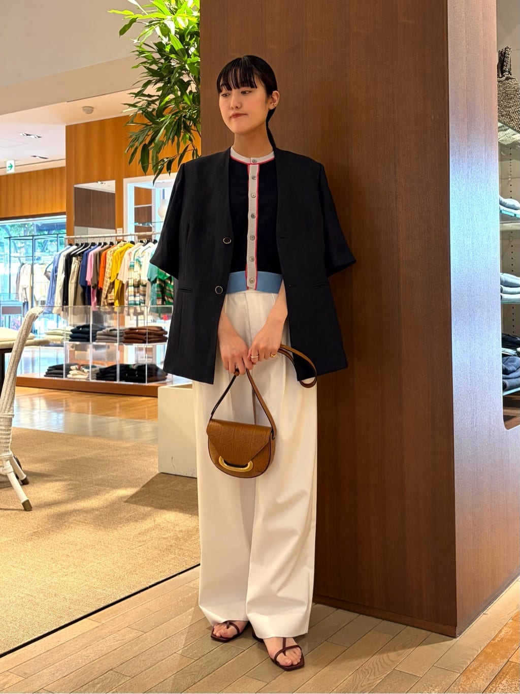 TOMORROWLAND | ドライコットン ハーススリーブカーディガン | Rakuten