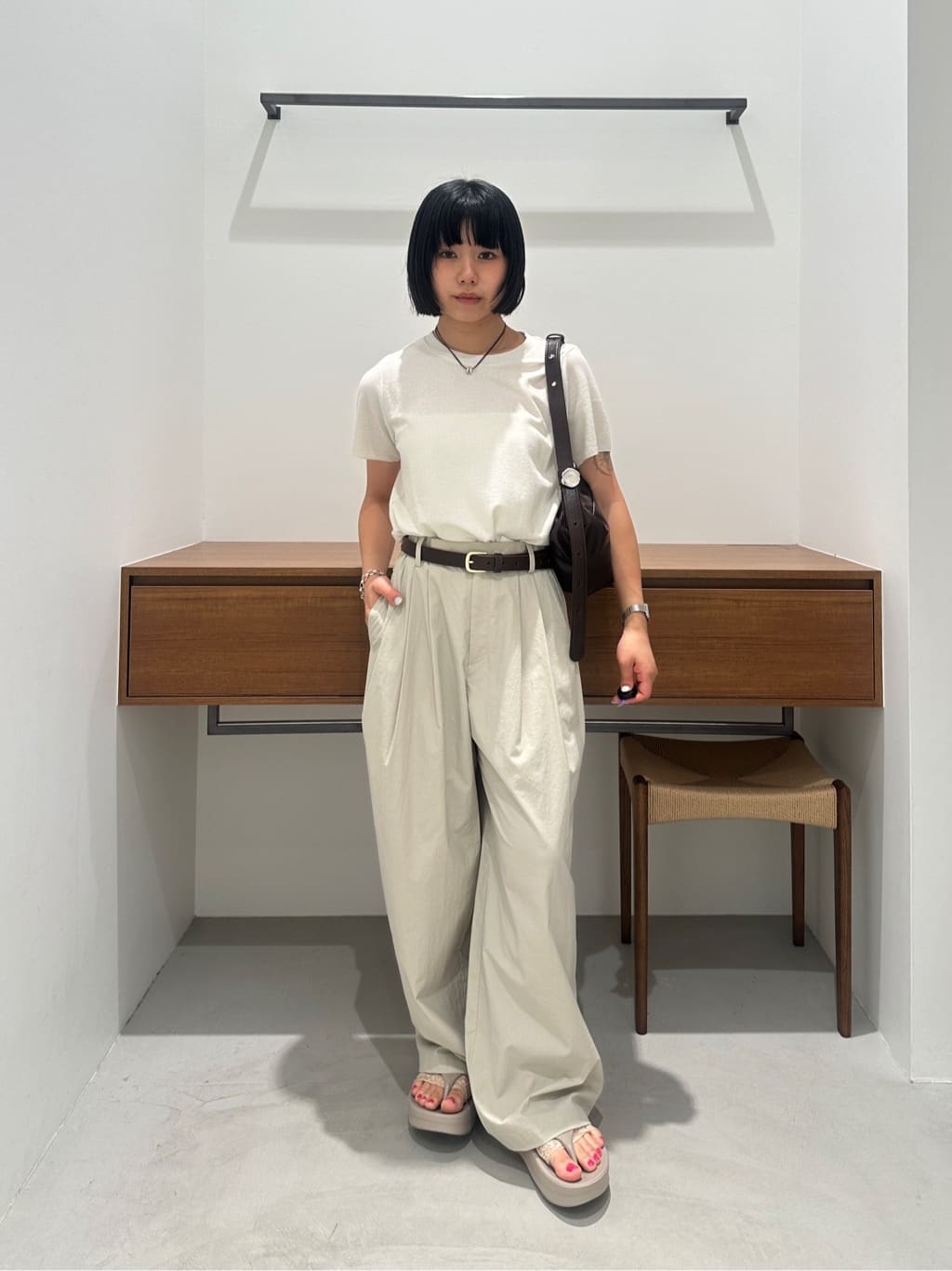 BEAUTY&YOUTH UNITED ARROWS | ナイロンコットン ワイドタックパンツ