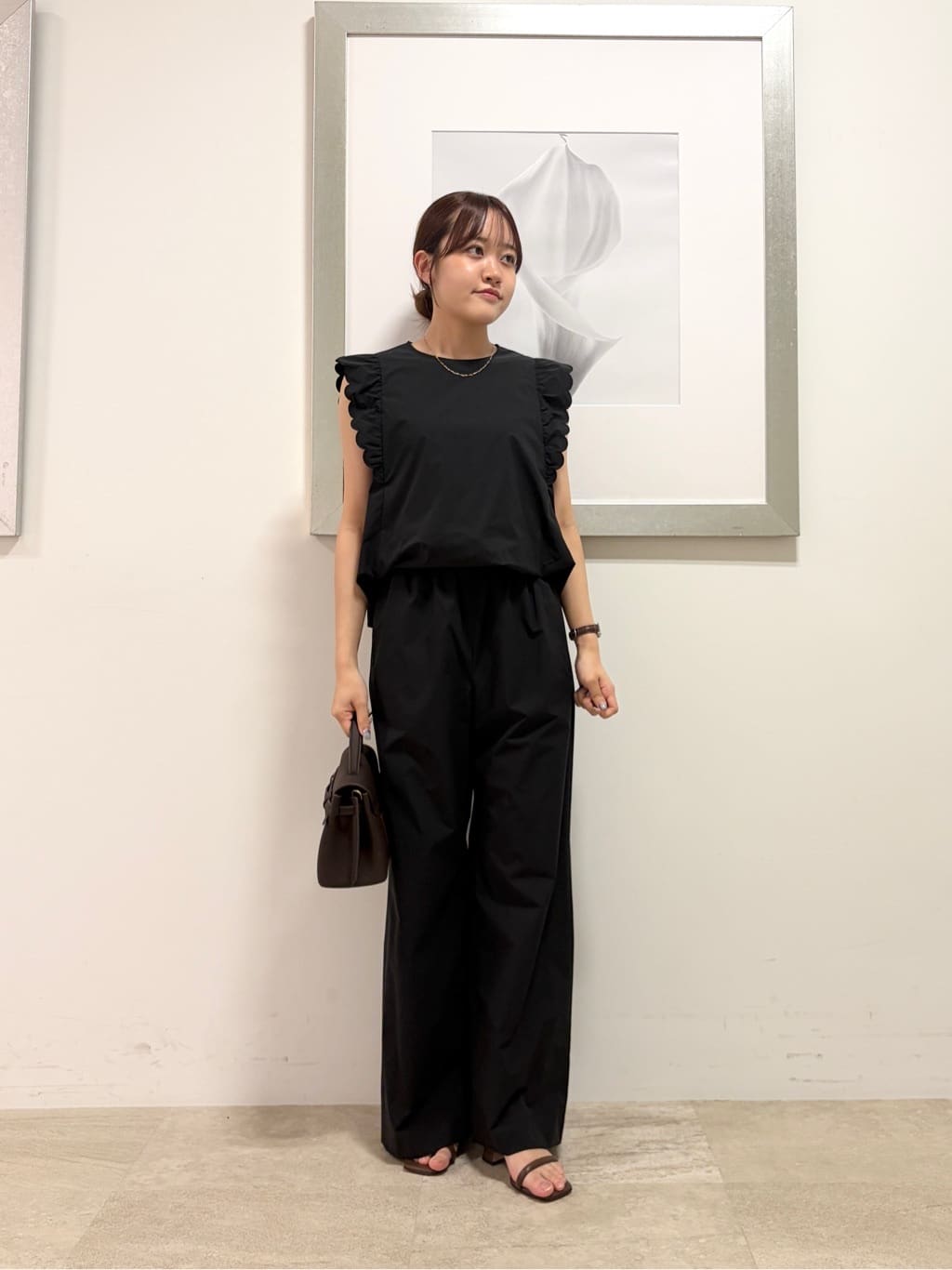UNITED ARROWS | スカラップ フリル オールインワン パンツ -はっ水 UV