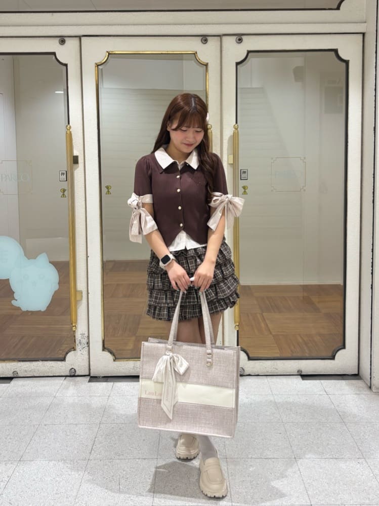 one after another NICE CLAUP | 【LouLoumei】スカーフ付ツイード横長