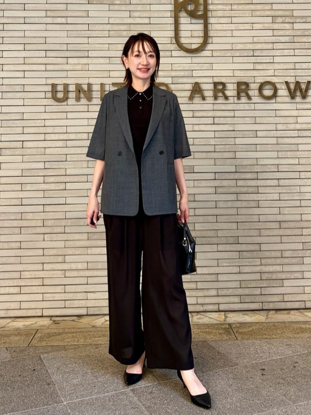 UNITED ARROWS | ポインテッドトゥ ソフト パンプス BLACK | Rakuten