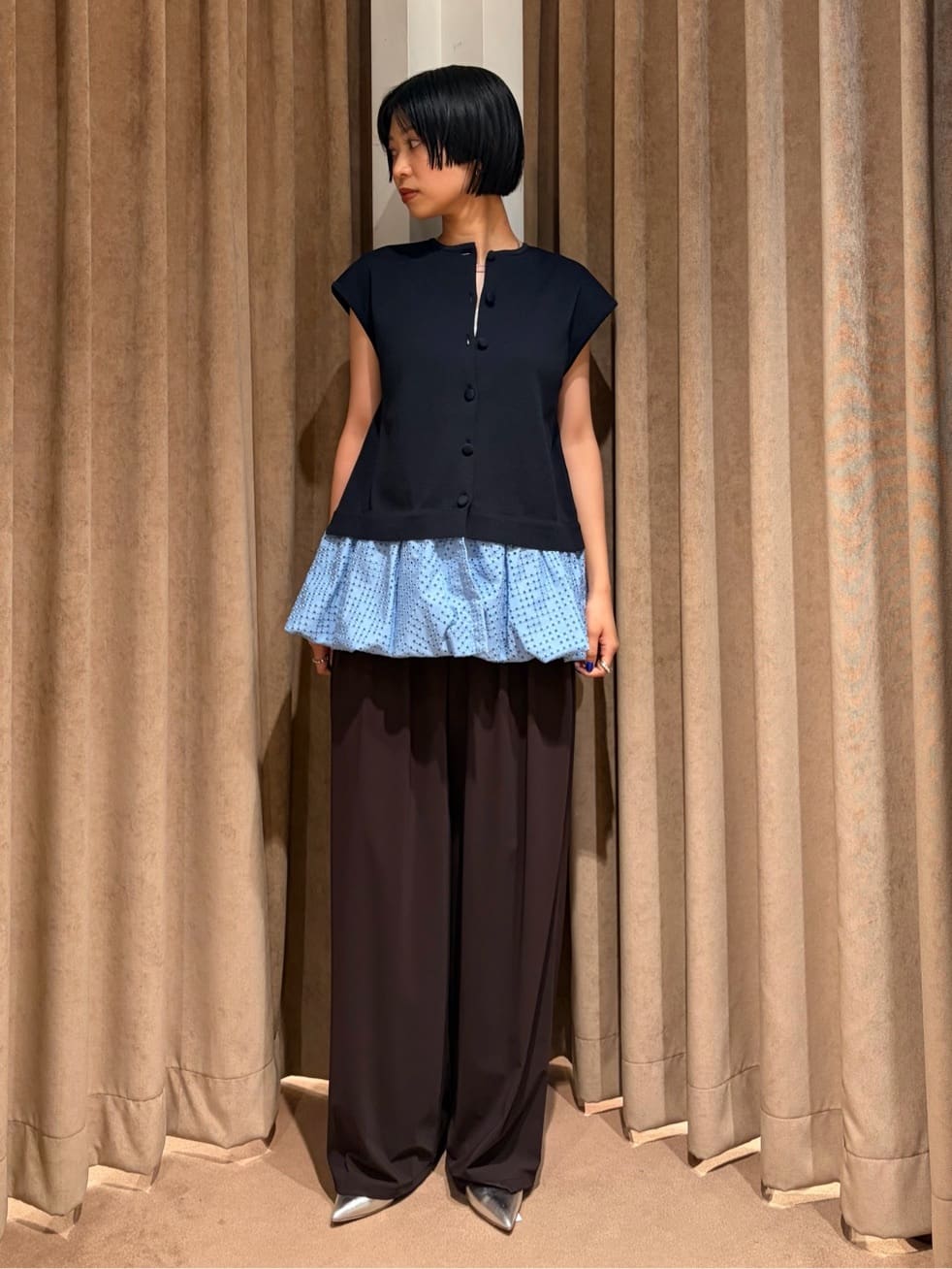 UNITED ARROWS | カットワーク バルーン シルエット ベスト