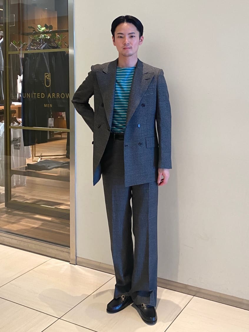 UNITED ARROWS | ハウンドトゥース ダブル 6ボタン テーラード
