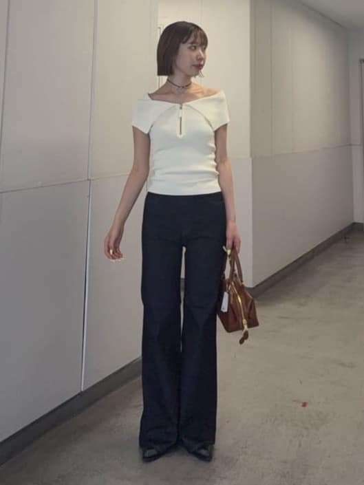 MOUSSY ロングレッグフレアパンツ 23 moussy | 【otonaMUSE掲載】【ViVi掲載】ADVANCED LONG LEG フレア