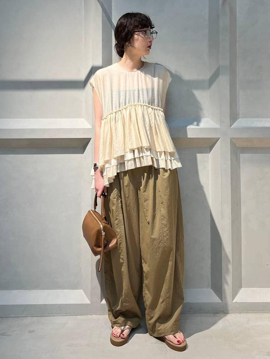 Curensology | シアーギャザーブラウス | Rakuten Fashion(楽天