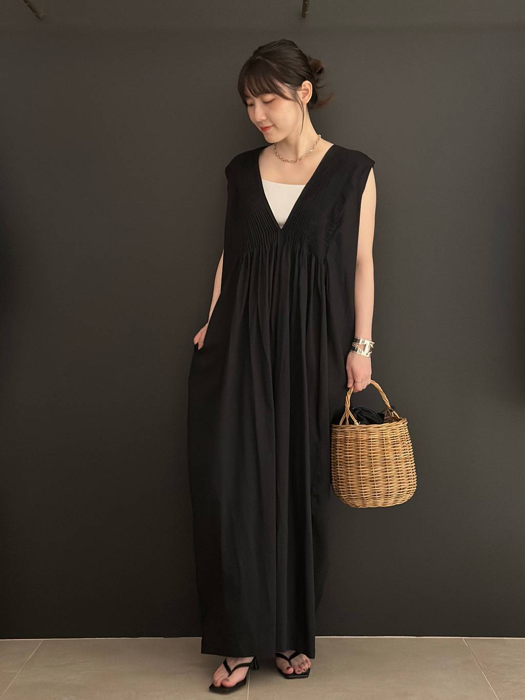 Curensology | コットンサテンタックオールインワン | Rakuten Fashion