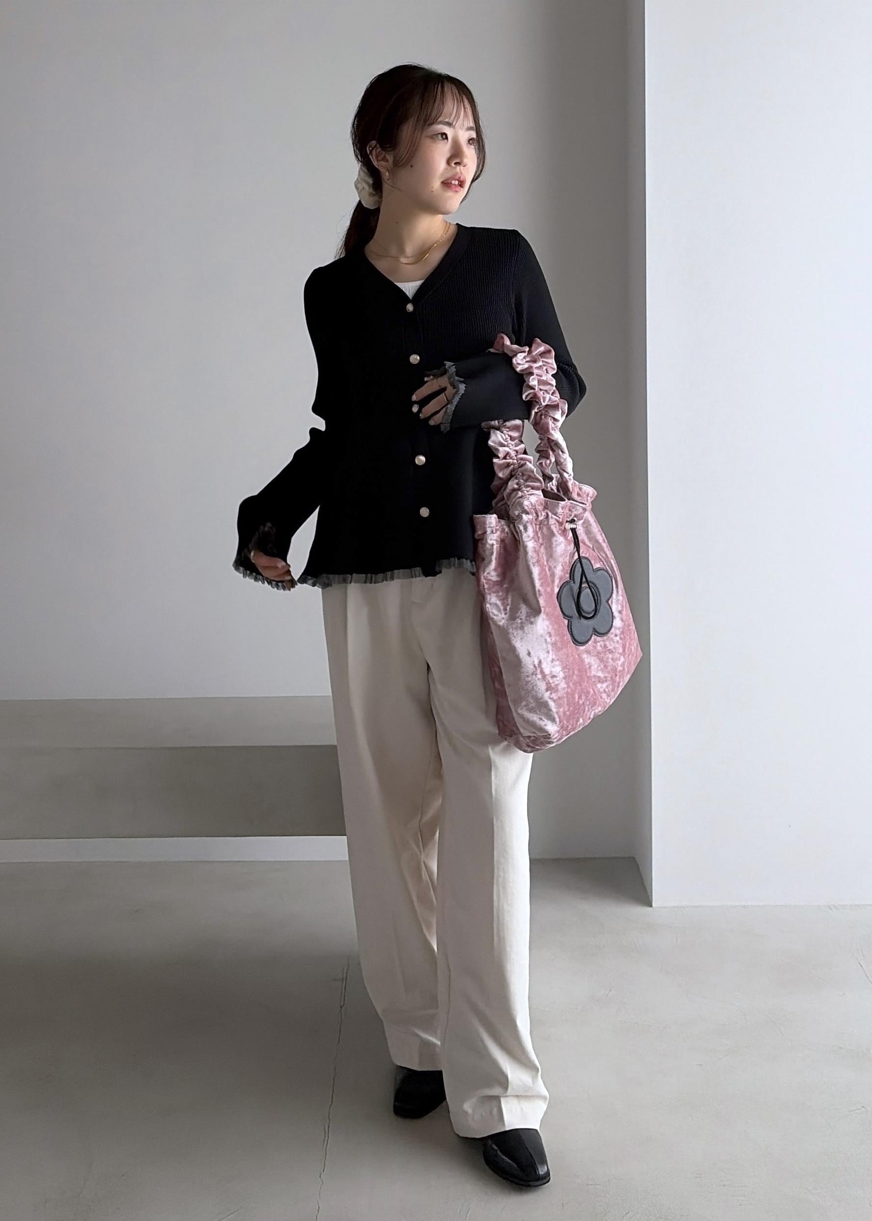 VIS | 【MARY QUANT*VIS】フリルハンドルベロアトートバッグ | Rakuten