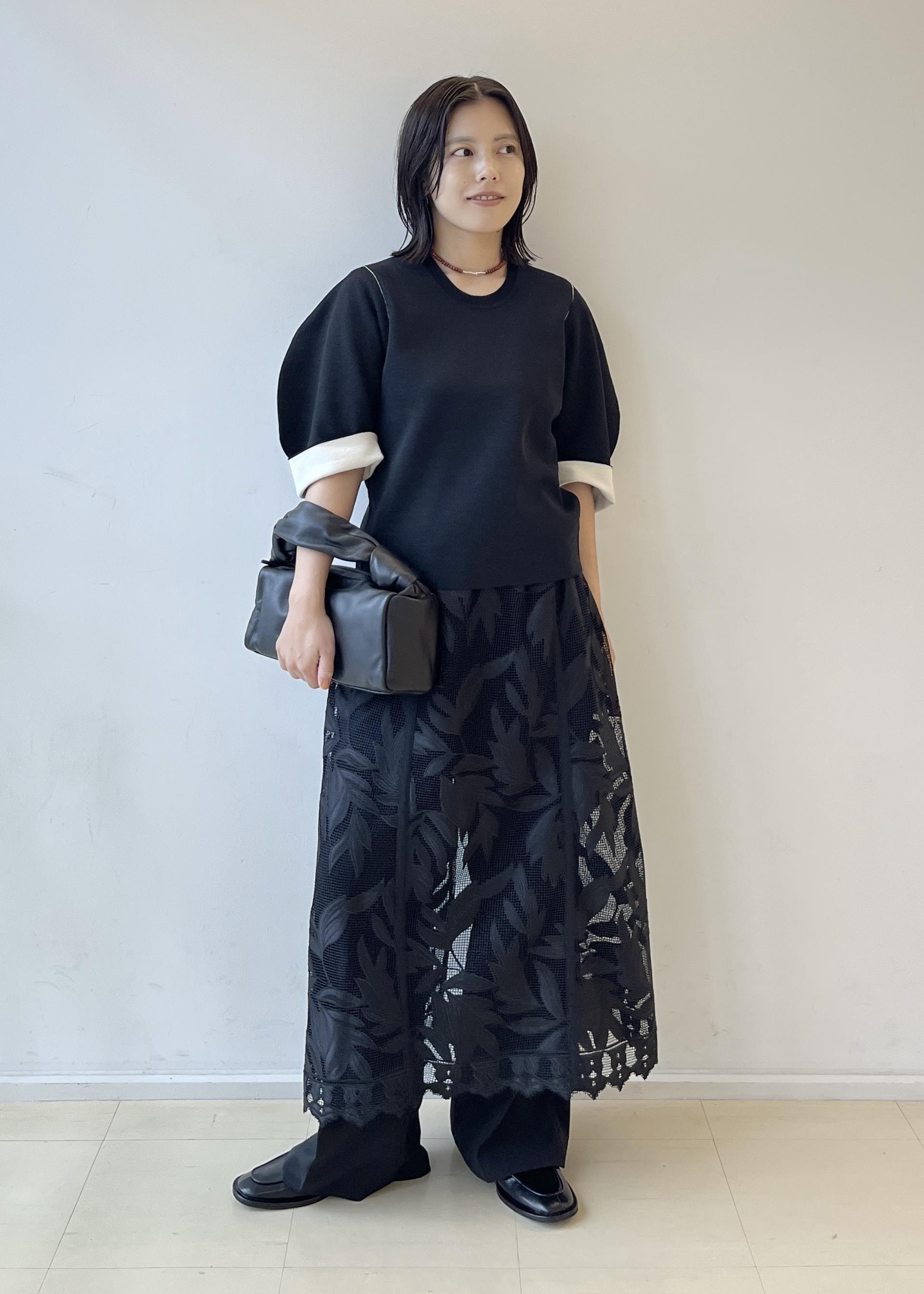ADAM ET ROPE' | メッシュレースマキシスカート | Rakuten Fashion