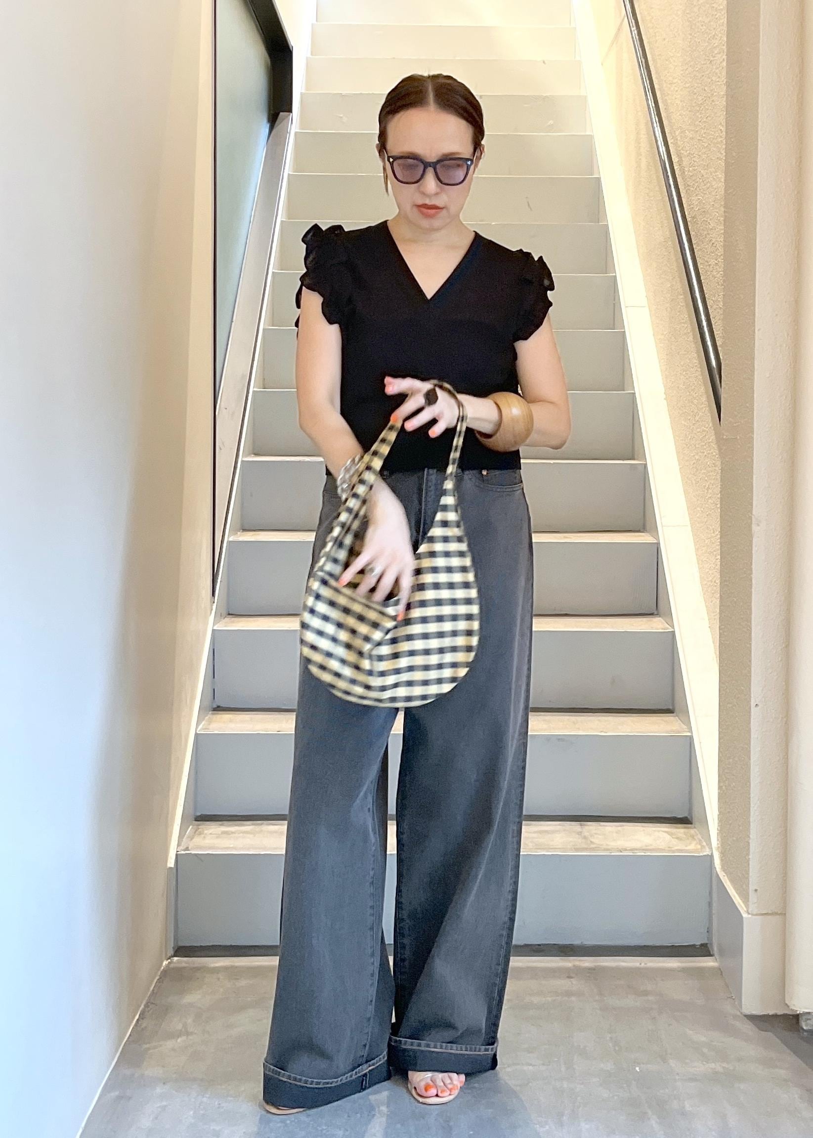 ADAM ET ROPE' | フリルメッシュジレ | Rakuten Fashion(楽天