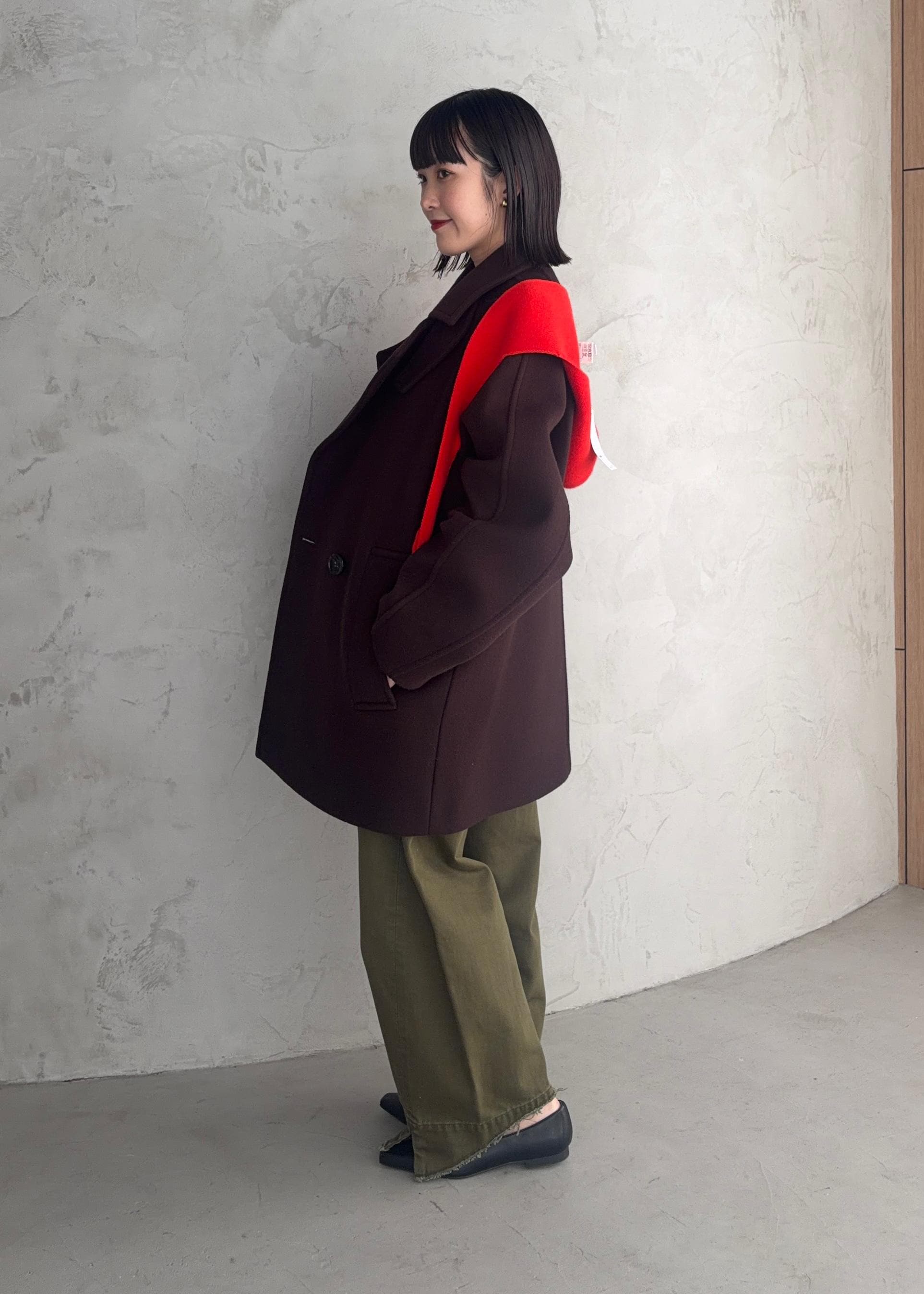 ADAM ET ROPE' | 【定番】ウールボンディングミドルコート | Rakuten