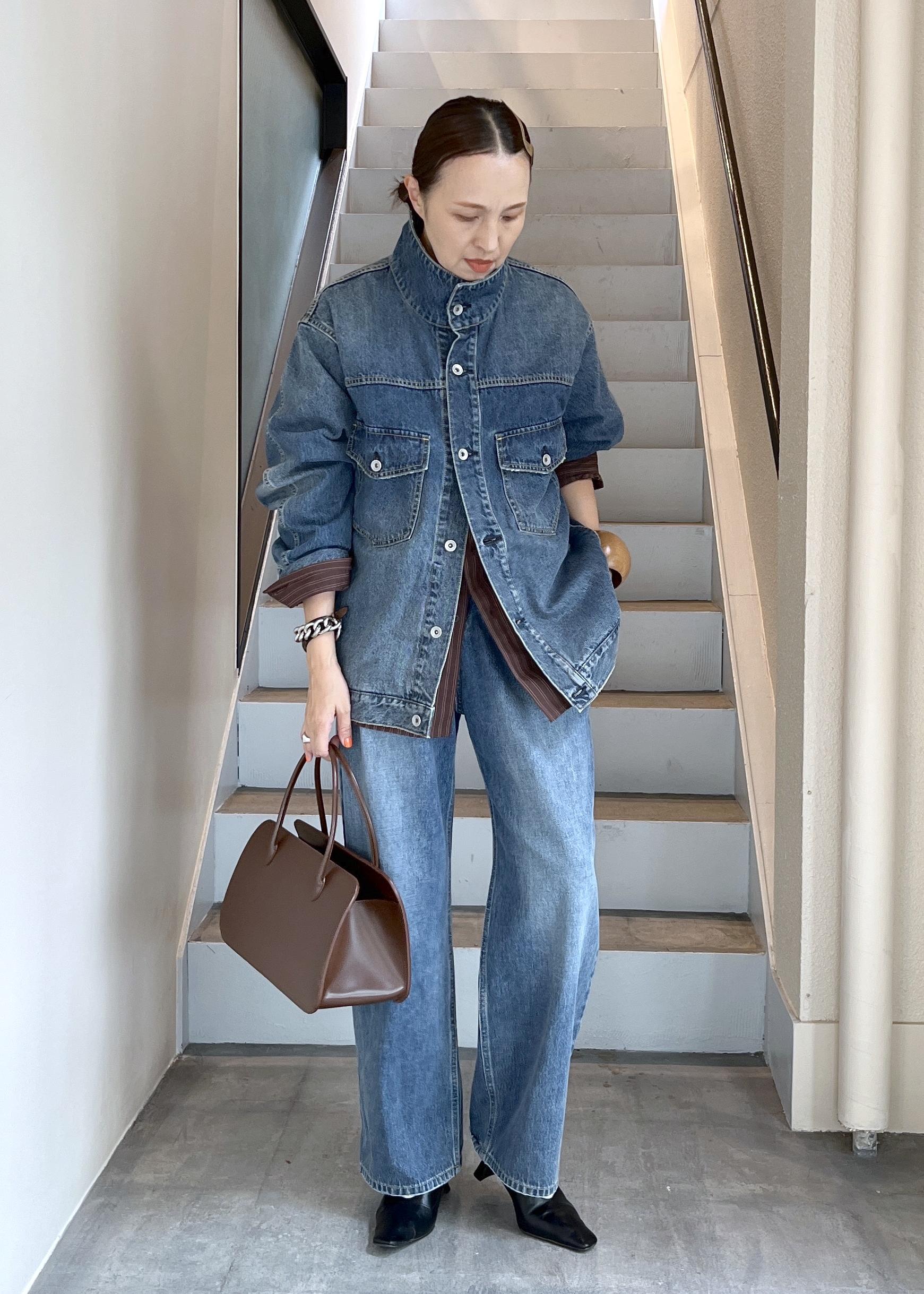 ADAM ET ROPE' | 【WEB限定】・【定番】スタンドネックデニム