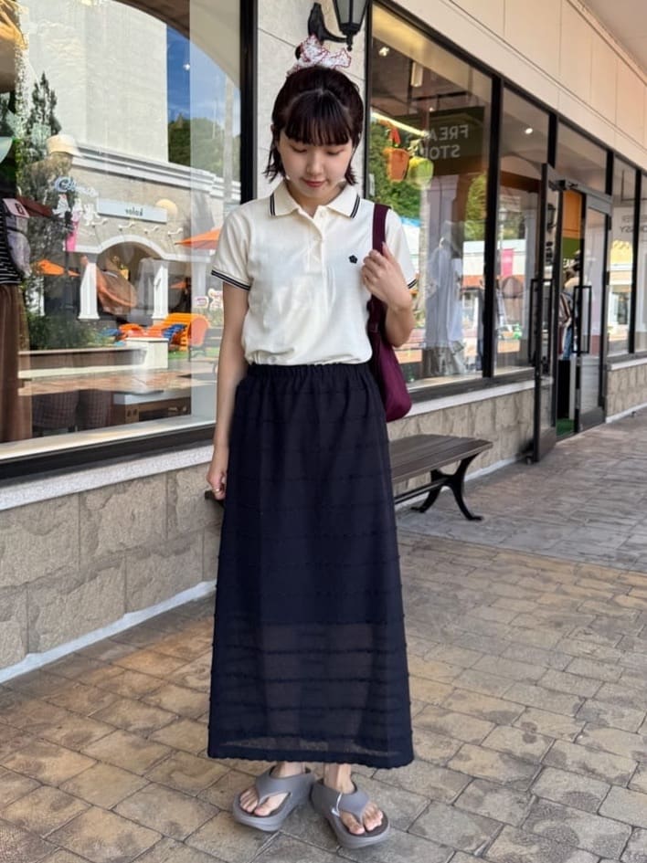 FREAK’S STOREのMARY QUANT × PUBLUX/マリークワント 鹿の子 ワンポイント ライン ポロシャツ 限定展開を使ったコーディネートを紹介します。｜Rakuten Fashion(楽天ファッション／旧楽天ブランドアベニュー)7372928