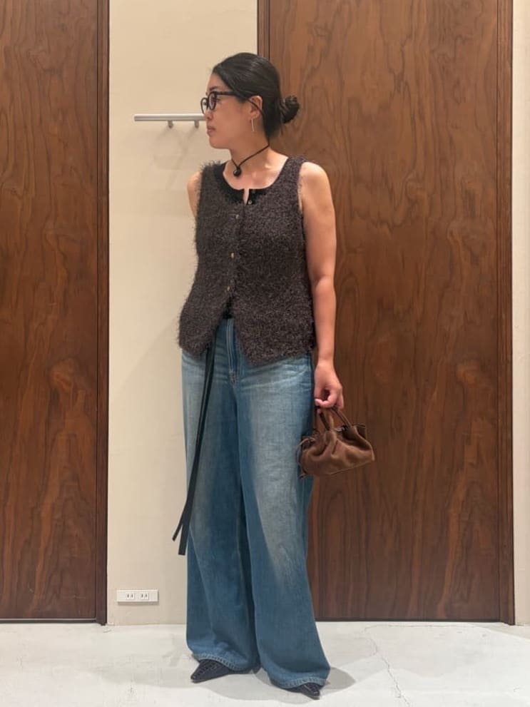 GALLARDAGALANTEの2wayシャギータンクを使ったコーディネートを紹介します。｜Rakuten Fashion(楽天ファッション／旧楽天ブランドアベニュー)7373380