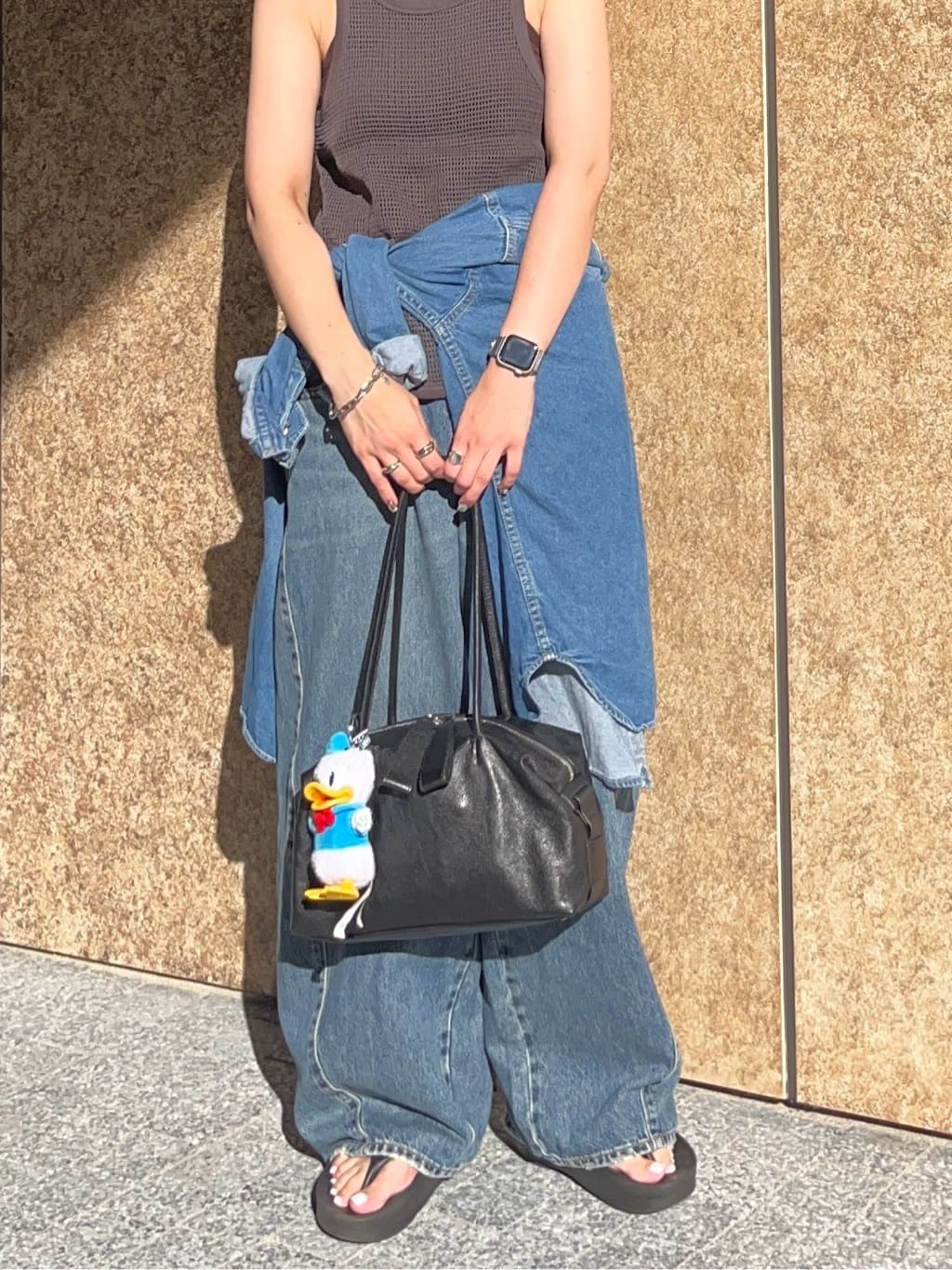 ear PAPILLONNERのロングハンドルボストンバッグを使ったコーディネートを紹介します。｜Rakuten Fashion(楽天ファッション／旧楽天ブランドアベニュー)7375402