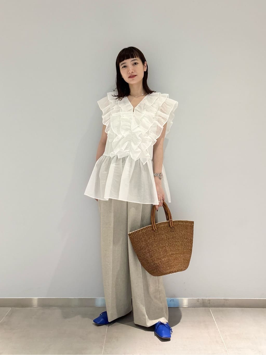 UNITED ARROWS | レディー フリル チュール カットソー
