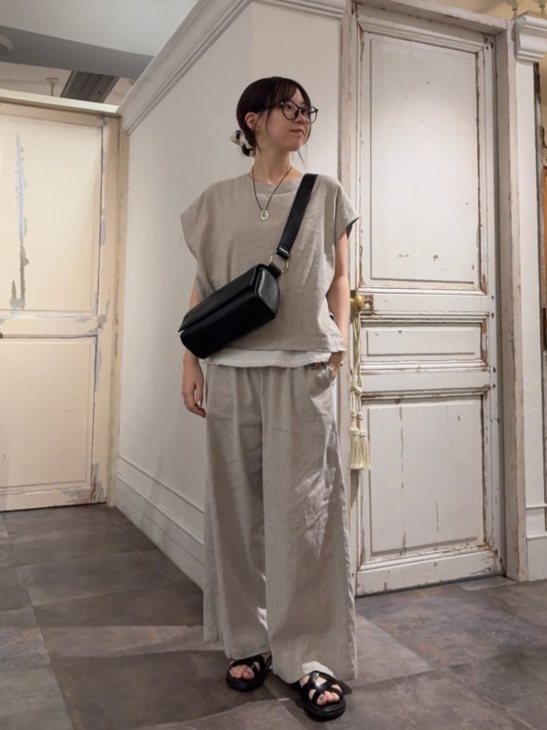 BEARDSLEY | リネンウエストリブパンツ【セットアップ】 | Rakuten