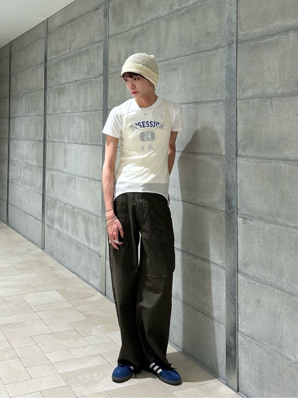 ATTISESSION ワイドデニムパンツ4/402 ベージュ38 BEAUTY&YOUTH UNITED ARROWS | <ATTISESSION>ワイド デニムパンツ 4