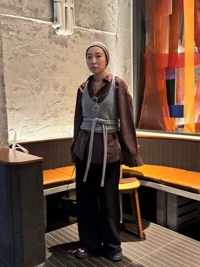GALLARDAGALANTEのストライプシャツを使ったコーディネートを紹介します。｜Rakuten Fashion(楽天ファッション／旧楽天ブランドアベニュー)7380671