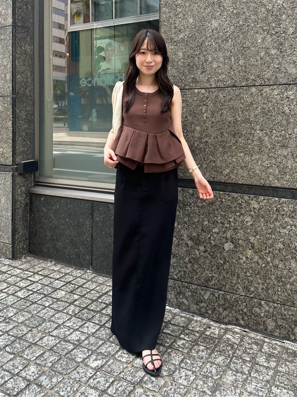 CAPRICIEUX LE'MAGE | アシメペプラムヘンリーニット | Rakuten
