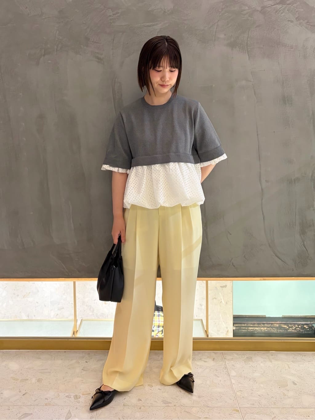 UNITED ARROWS | カットワーク バルーン シルエット ニット