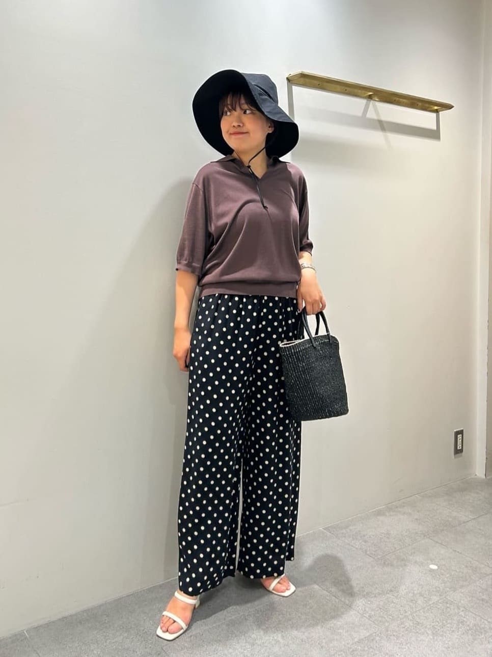 UNITED ARROWS | <SACRA>ドット プリント ワイドパンツ | Rakuten