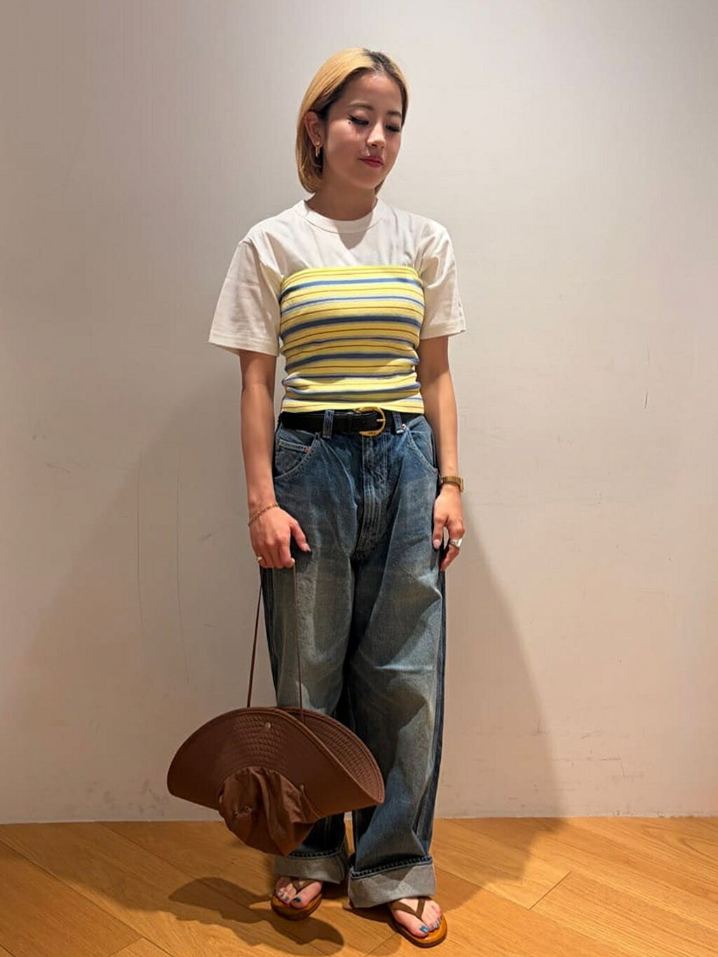 KIJIMA TAKAYUKI コットンナイロンタイプライター サファリハット Bshop | KIJIMA TAKAYUKI | <別注>コットンナイロンタイプライター