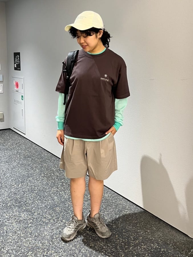 Snow PeakのComfortFlex Wide Shortsを使ったコーディネートを紹介します。｜Rakuten Fashion(楽天ファッション／旧楽天ブランドアベニュー)7383338