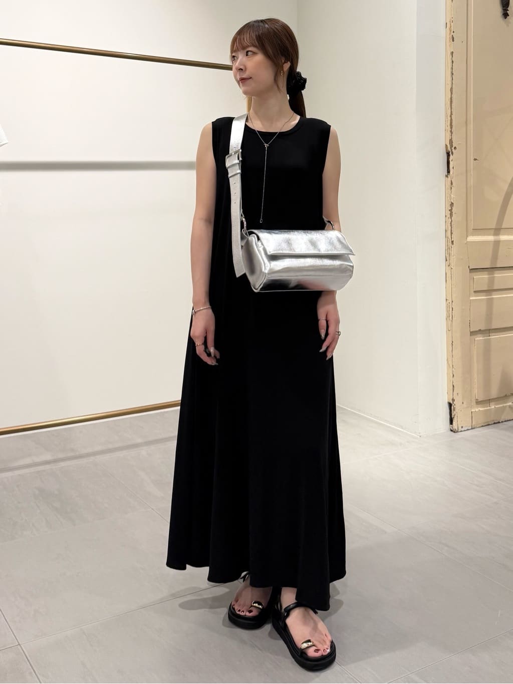 BEARDSLEY | ストレッチジョーゼットマキシワンピ | Rakuten Fashion