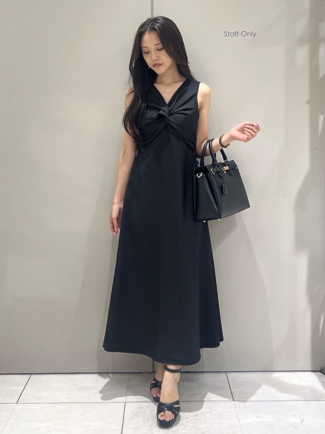 rienda | バストクロスドレープワンピース | Rakuten Fashion(楽天