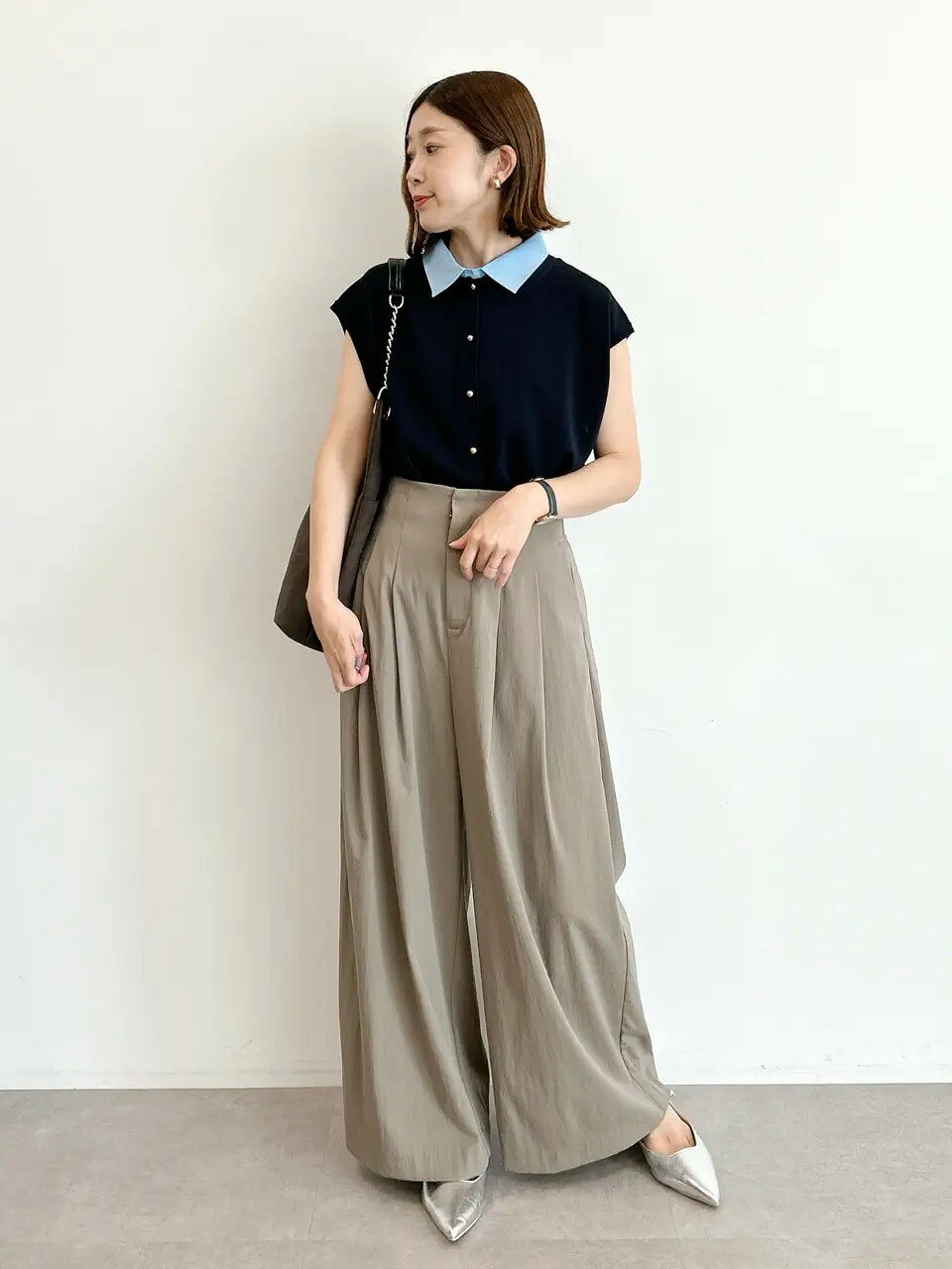 YECCA VECCA | 2wayレイヤード風ノースリーブポロニット | Rakuten