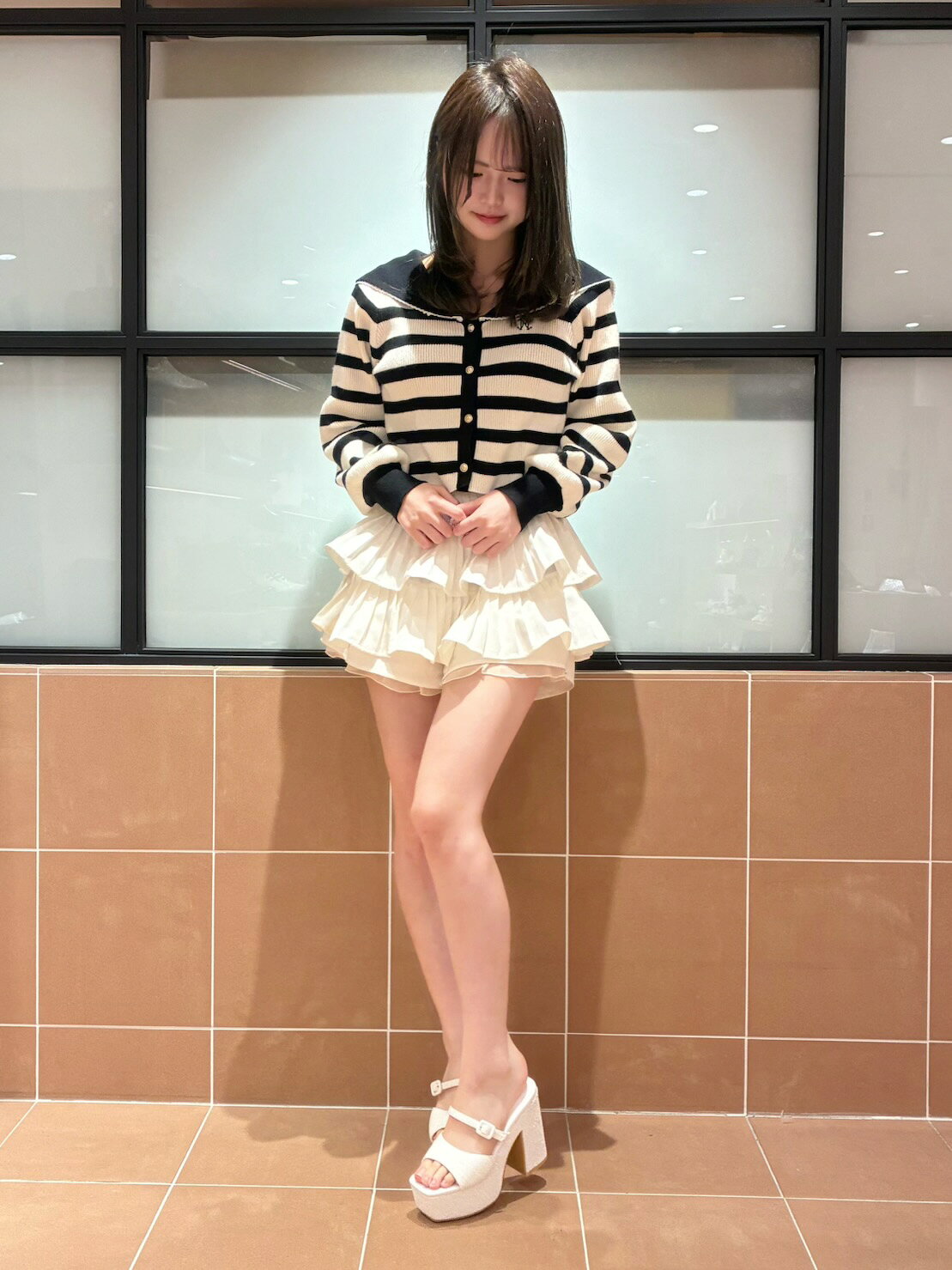 ESPERANZA | 【ラク盛り/約12cm】ラク盛り厚底グリッターツイード