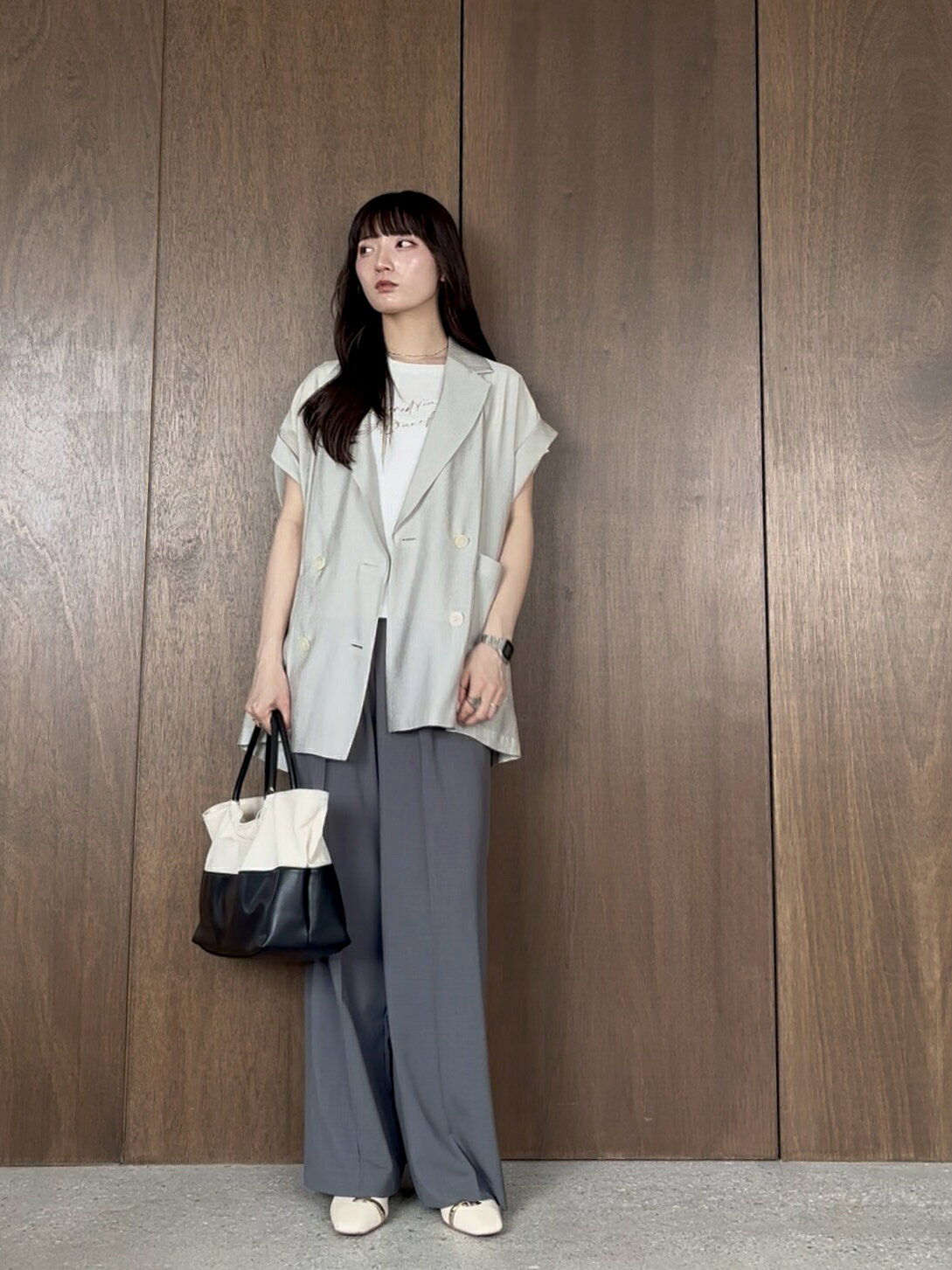 新品タグ付】GALLEST ワッシャーシアー半袖ダブルジャケット ブラック 
