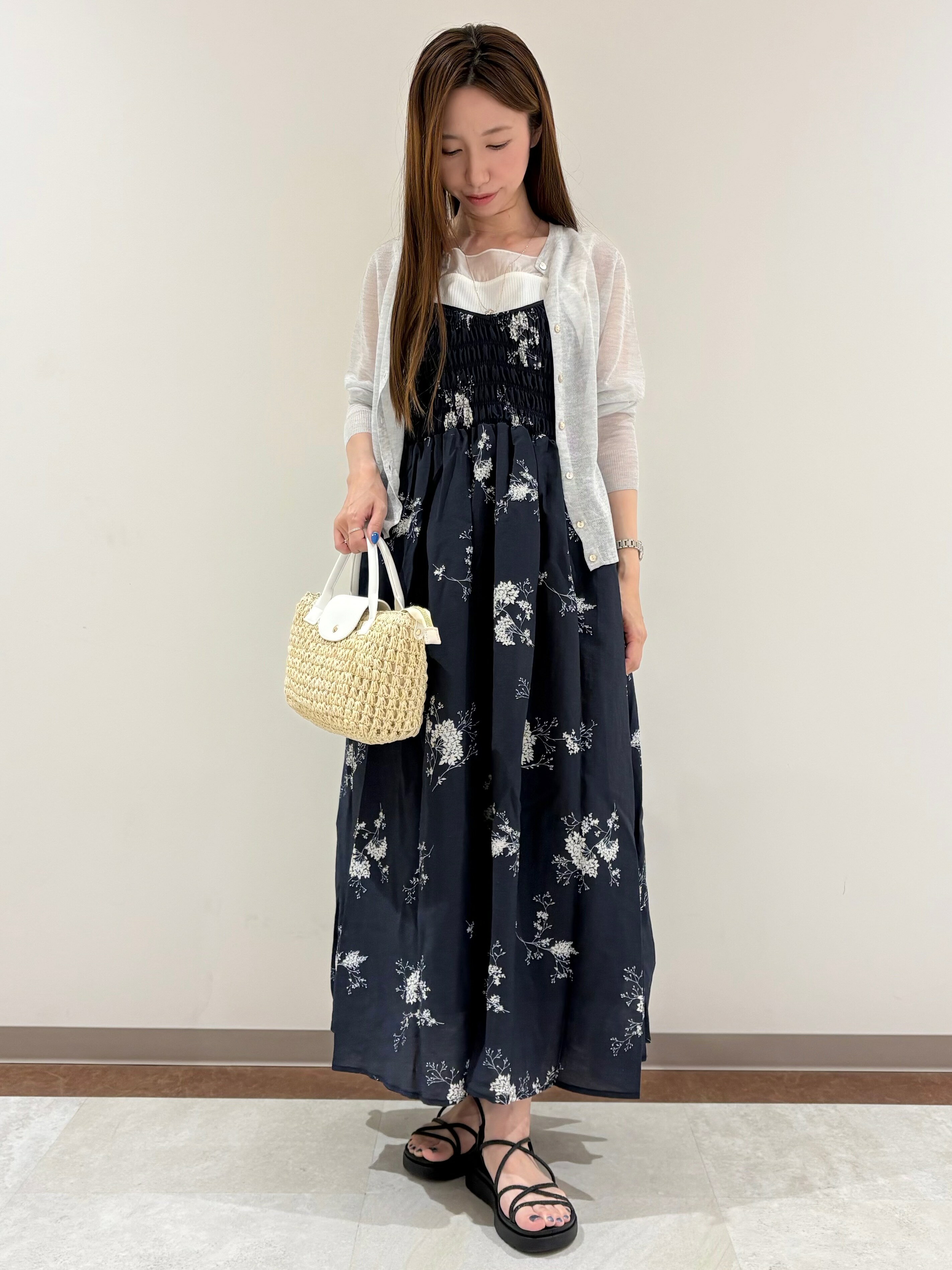 grove | 【洗える】大人のシャーリングキャミワンピース | Rakuten