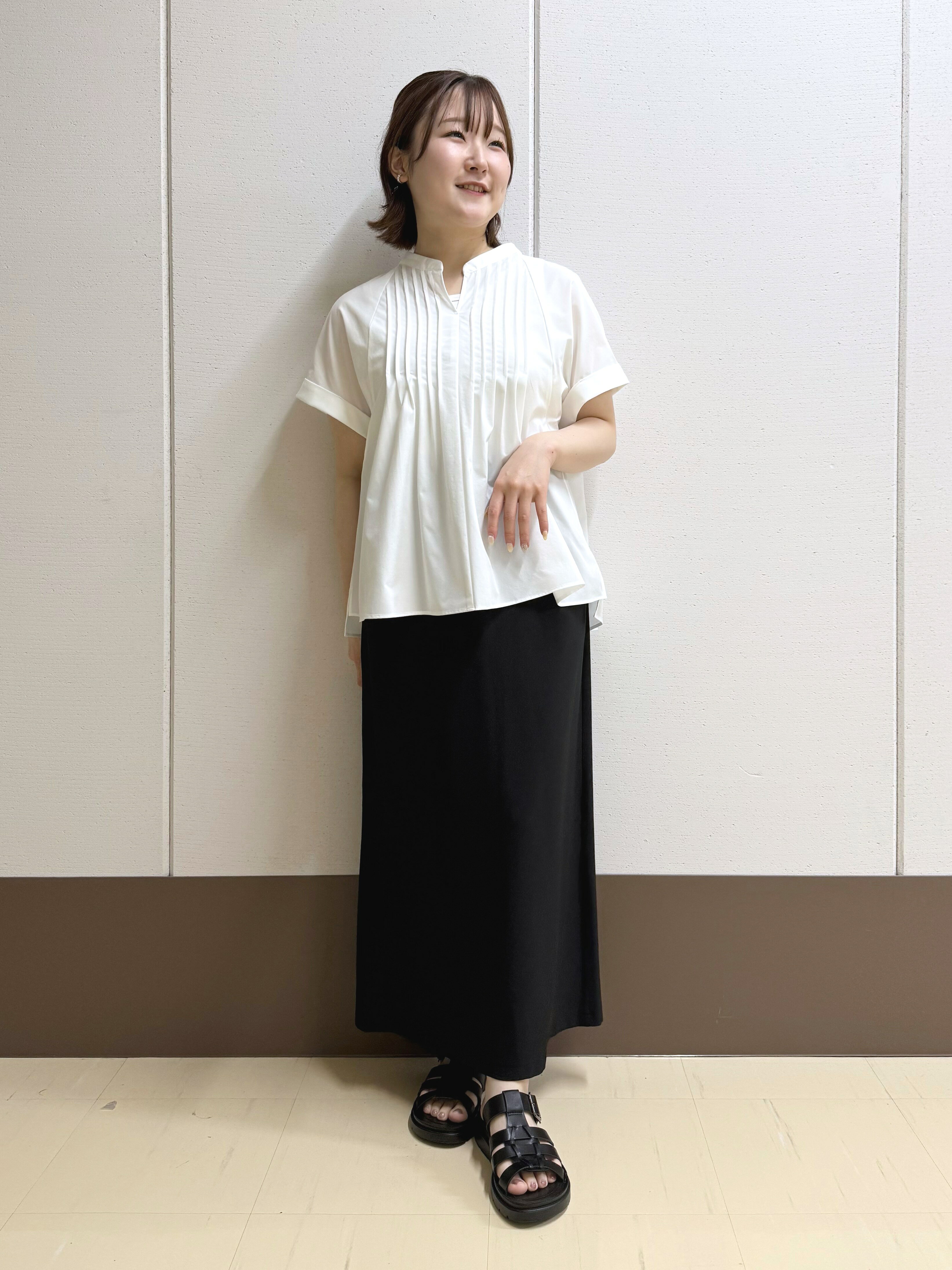 INDIVI | 【撥水/UVケア/SETUP可能】軽量タックスキッパーブラウス