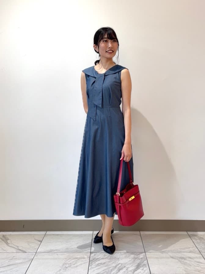 ANAYI | リヨセルポリツイルボウタイ ワンピース | Rakuten Fashion