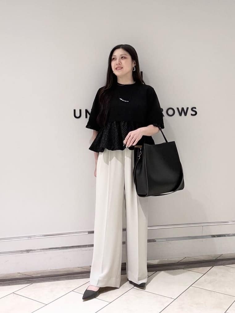 UNITED ARROWS | カットワーク バルーン シルエット ニット
