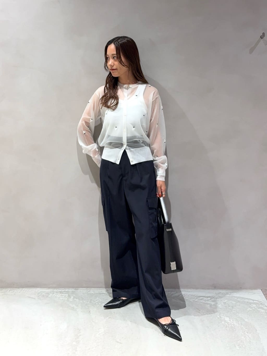 UNITED ARROWS | シアー フラワー カーディガン | Rakuten Fashion