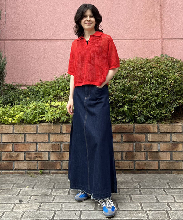 BEAMS HEART | 【7/16新規値下げ】メッシュ ニット ポロシャツ 26SS