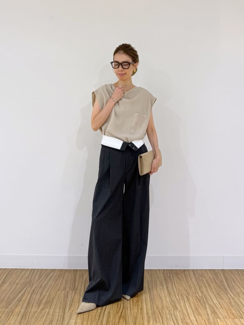 Whim Gazette | ドレープノースリーブブラウス | Rakuten Fashion(楽天