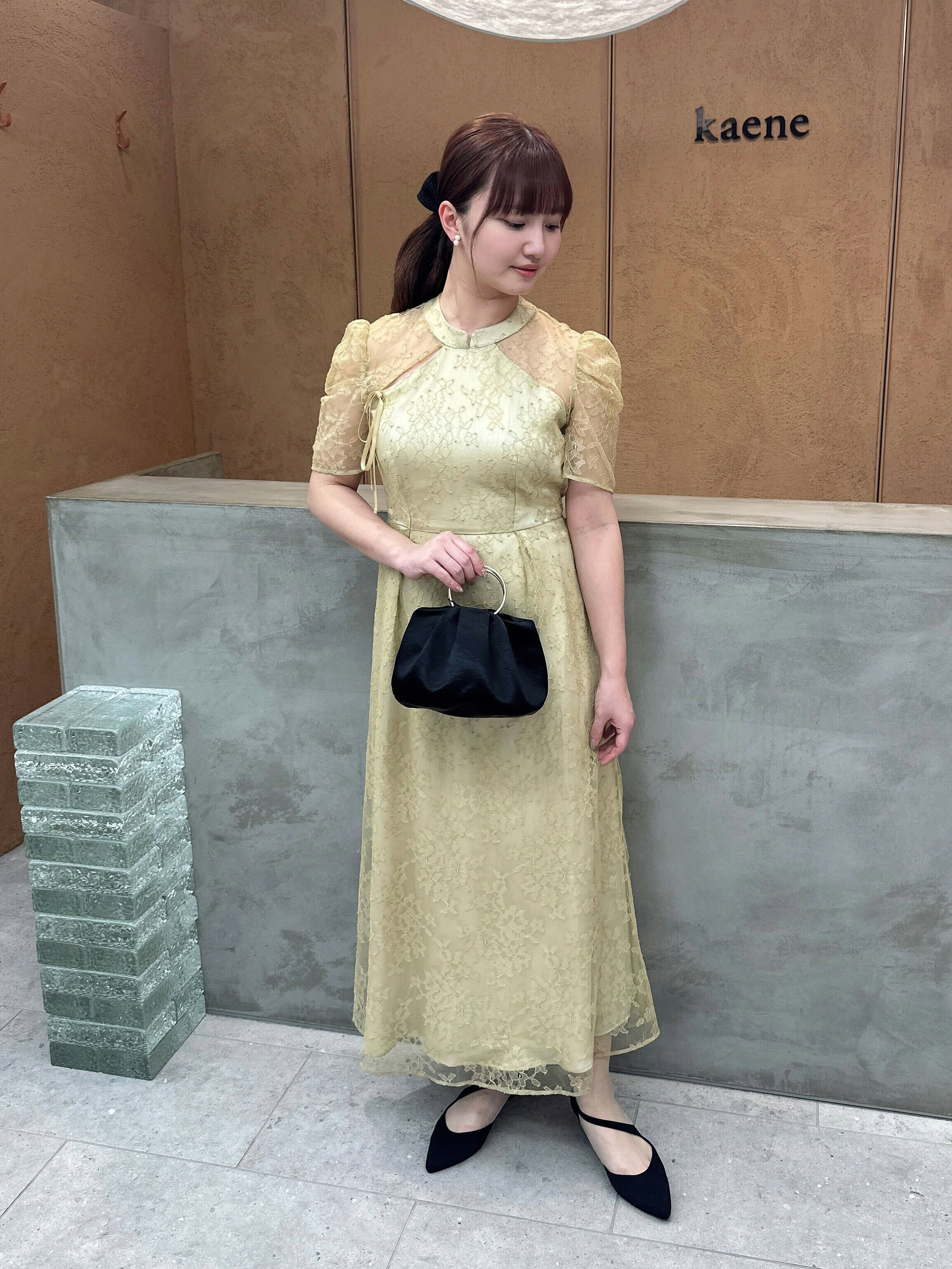 kaene | マオカラーレースドレス|結婚式二次会同窓会謝恩会お呼ばれ