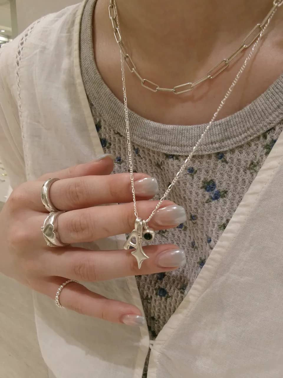 TEN. | レクトチェーンネックレス SV | Rakuten Fashion(楽天