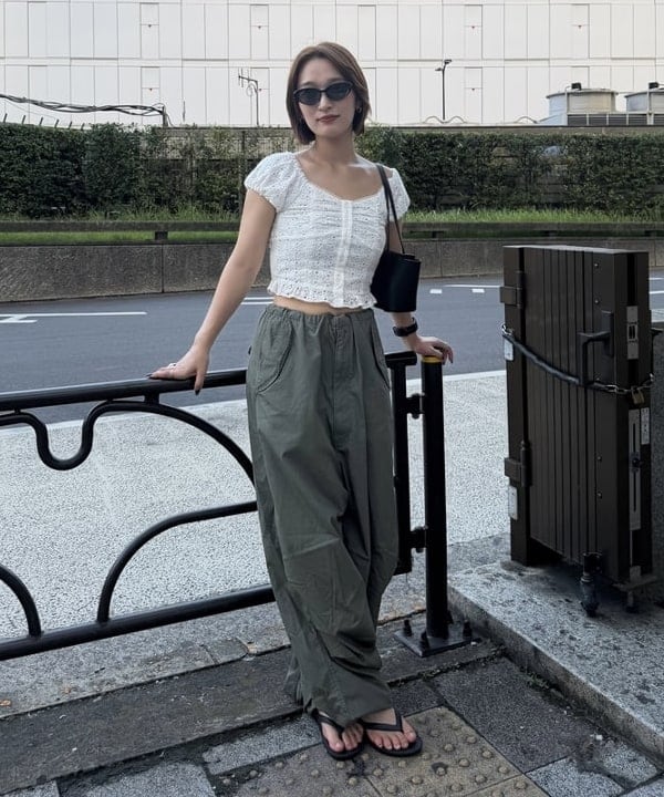 BEAMS WOMEN | 【8/6新規値下げ】レース パフスリーブ ビスチェ