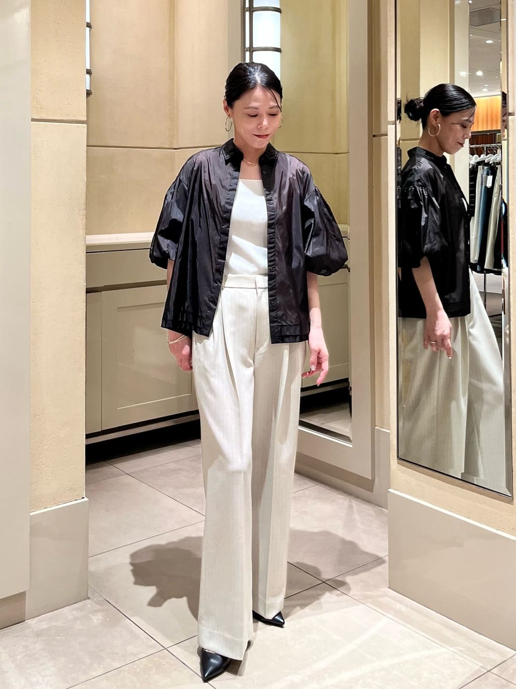 UNITED ARROWS | ポインテッドトゥ ソフト パンプス BLACK | Rakuten