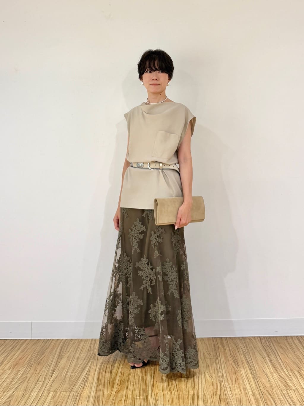 Whim Gazette | ドレープノースリーブブラウス | Rakuten Fashion(楽天