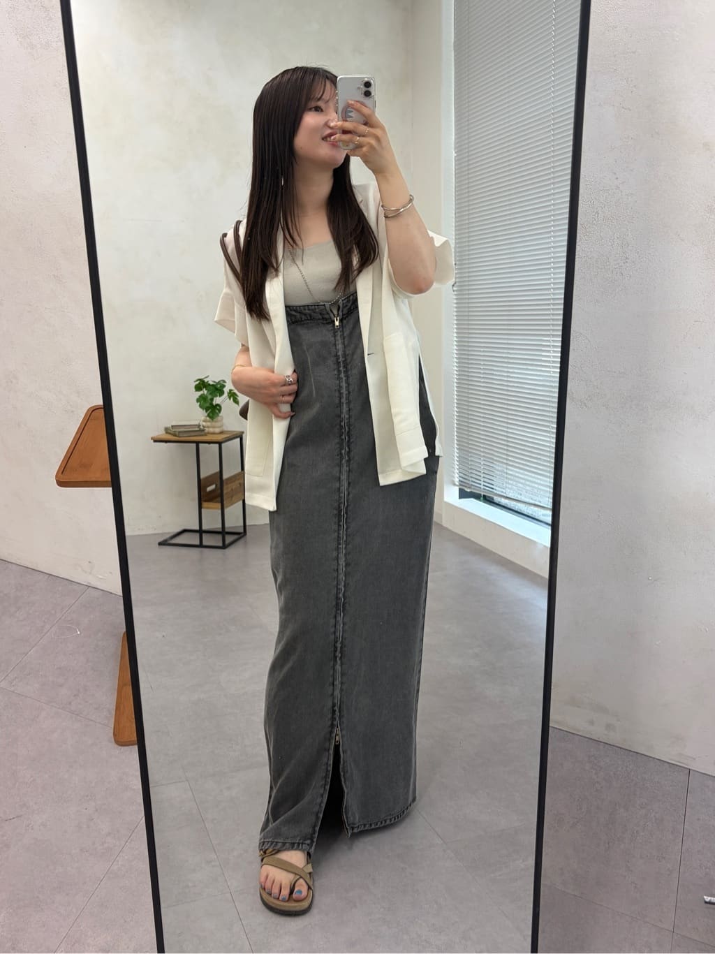 DOUDOU | 【軽量/シワになりにくい】GOLD1つボタンメッシュ半袖