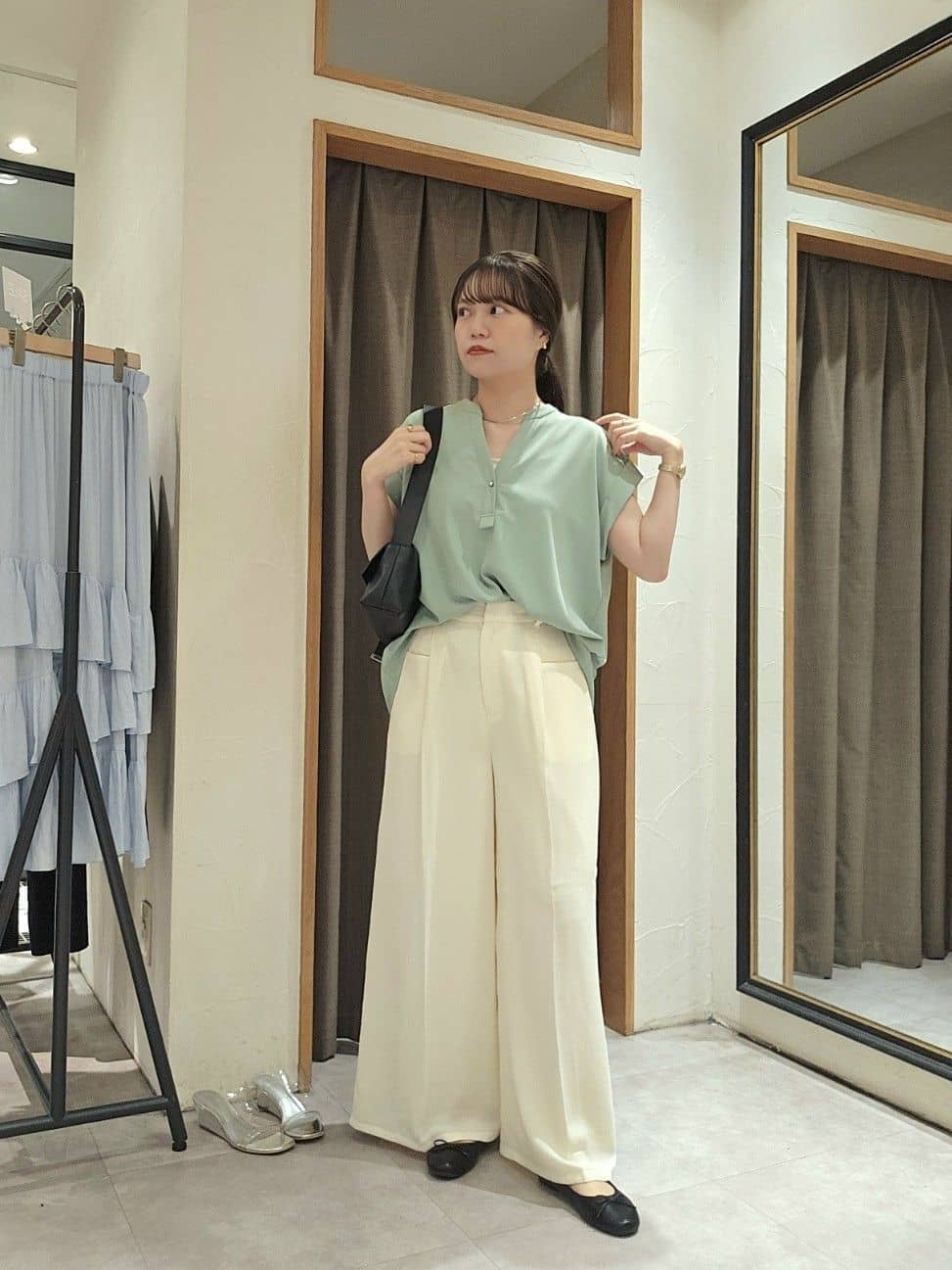 COLLAGE GALLARDAGALANTE | ジャージスキッパーブラウス | Rakuten