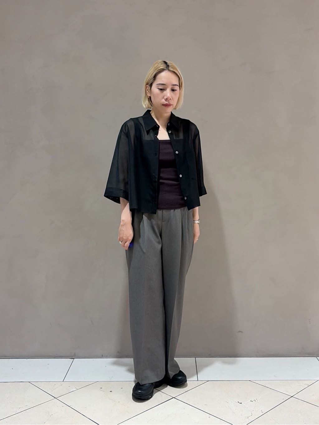 BEAUTY&YOUTH UNITED ARROWS | ポリエステル オーガンジー シャツ